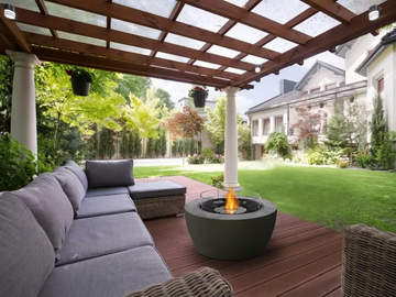 POD 40 - Central outdoor bioethanol or gas fireplace by EcoSmart Fire - view 2